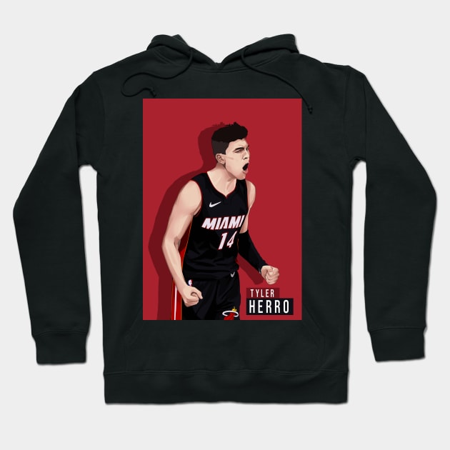 TYLER HERRO Hoodie by origin illustrations